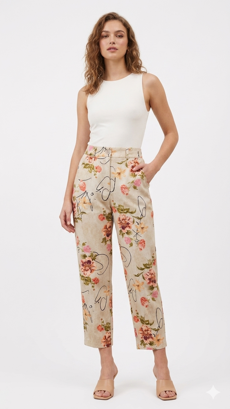 Botanical Sketch παντελόνι